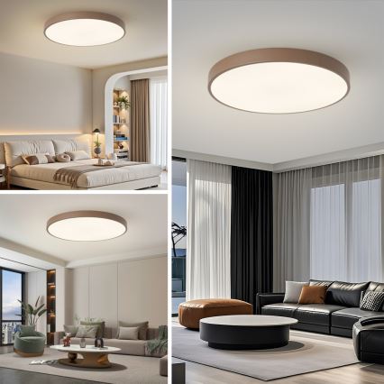 Brilagi - LED таванно осветително тяло POOL LED/100W/230V 3000/4000/6000K Ø 80 см кафяво