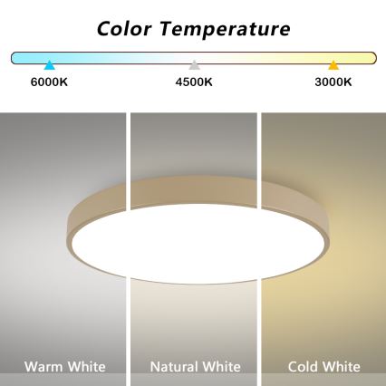 Brilagi - LED таванно осветително тяло POOL LED/100W/230V 3000/4000/6000K Ø 80 см бежово