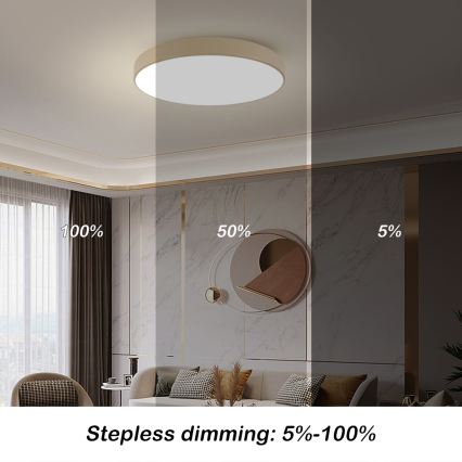 Brilagi - LED таванно осветително тяло POOL LED/100W/230V 3000/4000/6000K Ø 80 см бежово