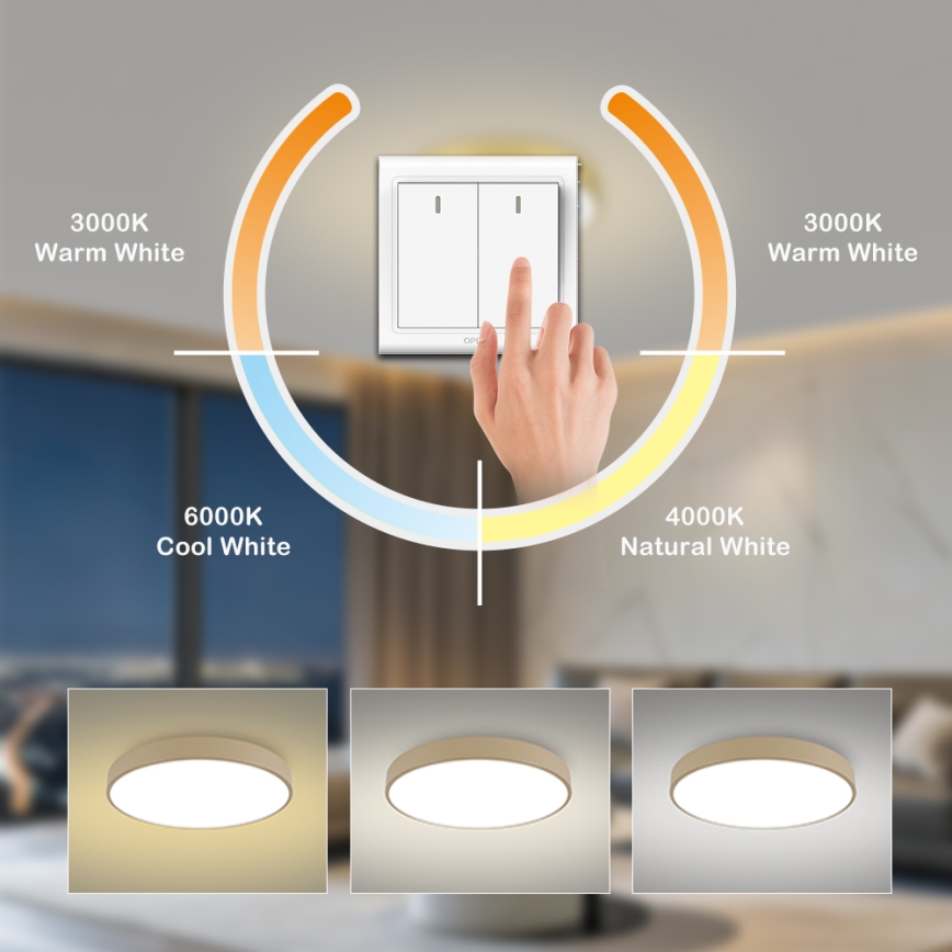 Brilagi - LED таванно осветително тяло POOL LED/100W/230V 3000/4000/6000K Ø 80 см бежово