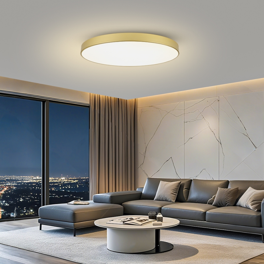 Brilagi - LED таванно осветително тяло POOL LED/128W/230V 3000/4000/6000K pr. 100 cm златисто