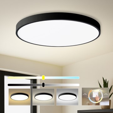 Brilagi - LED таванно осветително тяло POOL LED/128W/230V 3000/4000/6000K, диаметър 100 см, черно