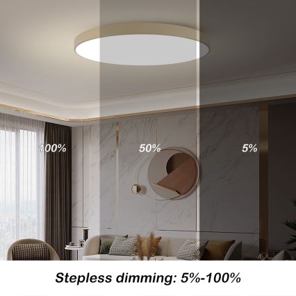 Brilagi - LED таванен плафон POOL LED/180W/230V 3000/4000/6000K Ø 120 см бежов