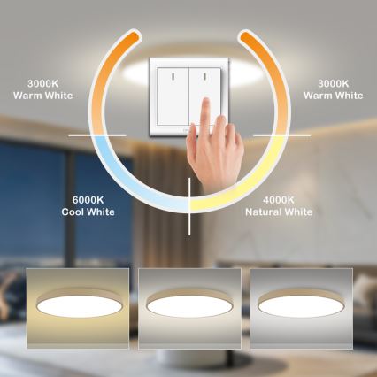 Brilagi - LED таванен плафон POOL LED/180W/230V 3000/4500/6000K Ø 120 см бежов