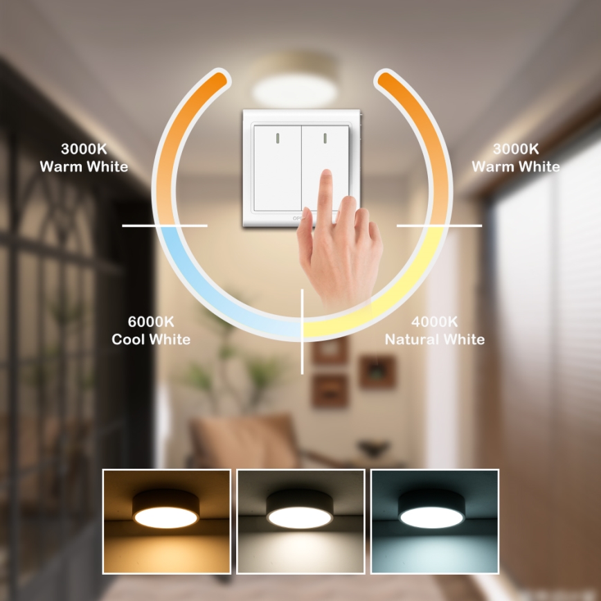 Brilagi - LED таванно осветително тяло POOL LED/18W/230V 3000/4500/6000K Ø 20 см бежово