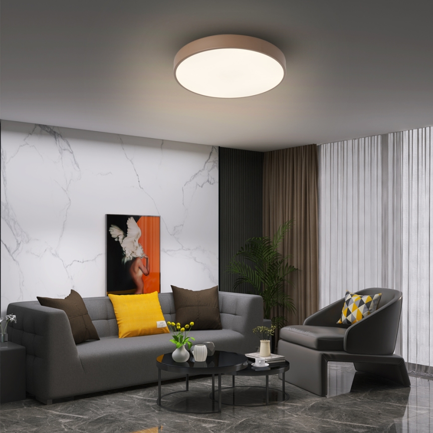 Brilagi - LED плафон POOL LED/36W/230V 3000/4000/6000K Ø 30 см кафяв