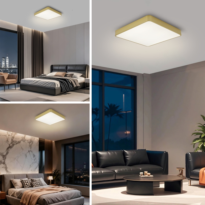 Brilagi - LED таванно осветително тяло POOL LED/36W/230V 3000/4000/6000K 40x40 см златисто