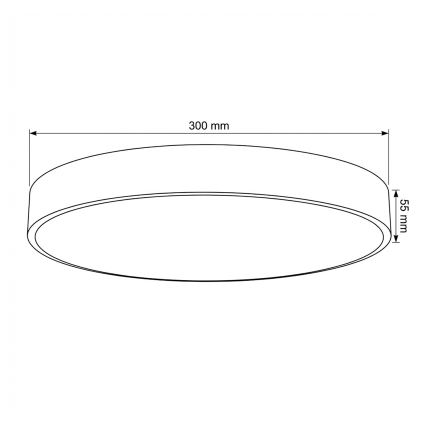 Brilagi - LED плафон POOL LED/36W/230V 3000/4000/6000K Ø 30 см бежов