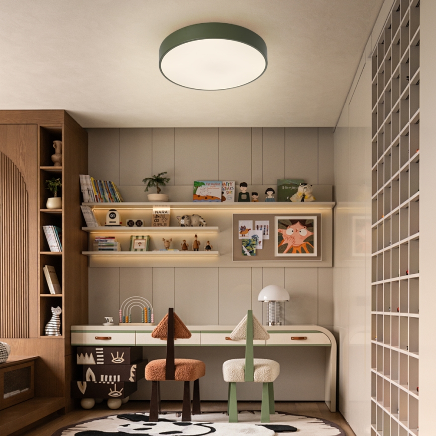 Brilagi - LED плафон POOL LED/48W/230V 3000/4000/6000K диаметър 40 см зелен