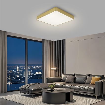 Brilagi - LED таванно осветително тяло POOL LED/48W/230V 3000/4000/6000K 50x50 cm златисто