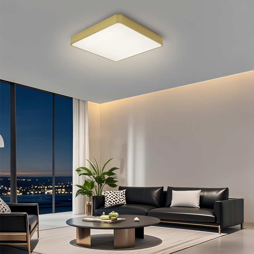 Brilagi - LED таванно осветително тяло POOL LED/48W/230V 3000/4000/6000K 50x50 cm златисто