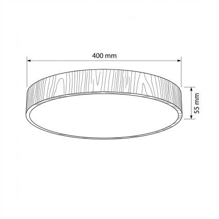Brilagi - LED таванно осветително тяло POOL LED/48W/230V 3000/4000/6000K Ø 40 см дървесен декор