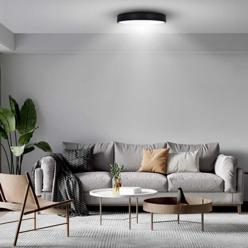 Brilagi - LED таванно осветително тяло POOL LED/48W/230V 3000/4500/6000K Ø 40 cm черно