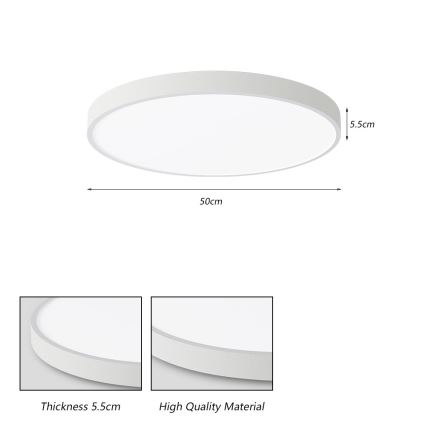 Brilagi - LED таванно осветително тяло POOL LED/60W/230V 3000/4000/6000K 50 cm бяло