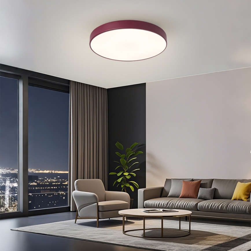 Brilagi - LED таванно осветително тяло POOL LED/60W/230V 3000/4000/6000K диаметър 50 cm бордо