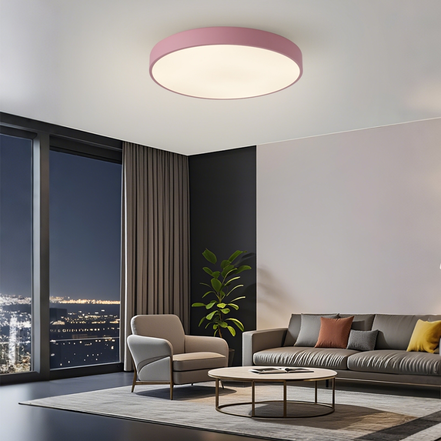 Brilagi - LED таванно осветително тяло POOL LED/60W/230V 3000/4000/6000K Ø 60 cm розово