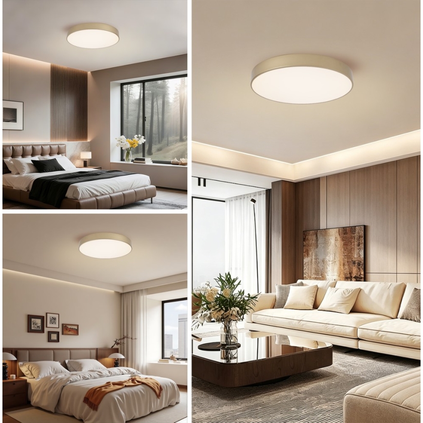 Brilagi - LED таванно осветително тяло POOL LED/60W/230V 3000/4000/6000K, диаметър 50 см, златисто