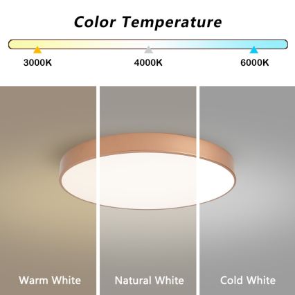 Brilagi - LED таванно осветително тяло POOL LED/60W/230V 3000/4000/6000K Ø 60 см, бронзово