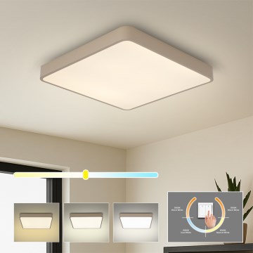 Brilagi - LED таванно осветително тяло POOL SQUARE LED/36W/230V 3000/4000/6000K 40x40 cm бежово