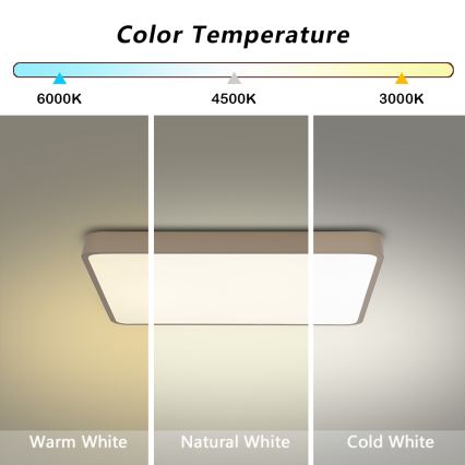 BRILAGI - LED таванно осветително тяло POOL SQUARE LED/36W/230V 3000/4000/6000K 40x40 cm бежово