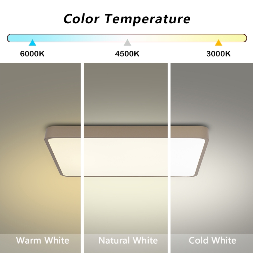 BRILAGI - LED таванно осветително тяло POOL SQUARE LED/36W/230V 3000/4000/6000K 40x40 cm бежово