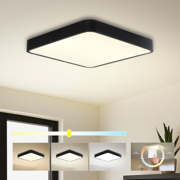 Brilagi - LED таванно осветително тяло POOL SQUARE LED/48W/230V 3000/4000/6000K 50x50 cm черно