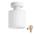 BRILAGI - LED таванно осветително тяло RETRO GLASS 1xE27/60W/230V диам. 10 см бяло