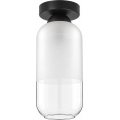 BRILAGI - LED таванно осветително тяло RETRO GLASS 1xE27/60W/230V Ø 14 см черно/бяло