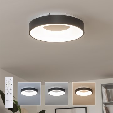 Brilagi - LED таванно осветително тяло с функция за димиране FALCON II LED/67W/230V 3000-6500K Ø 40 см черно + дистанционно управление