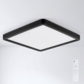 Brilagi - LED таванно осветително тяло с възможност за димиране ESTELA SQUARE LED/36W/230V 3000-6500K 31x31 cm черно + дистанционно управление