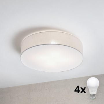 Brilagi - LED таванно осветително тяло SIRIJA 4xE27/15W/230V с диаметър 60 см бяло