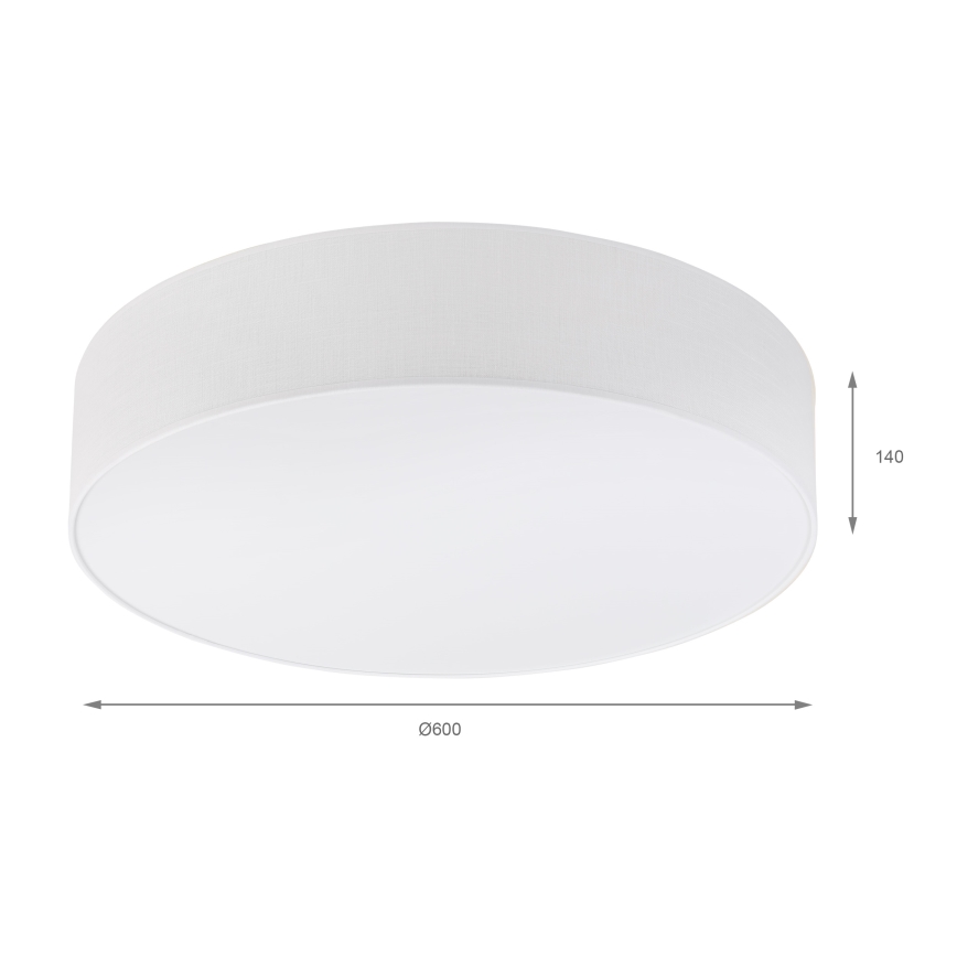 Brilagi - LED таванно осветително тяло SIRIJA 4xE27/15W/230V с диаметър 60 см бяло