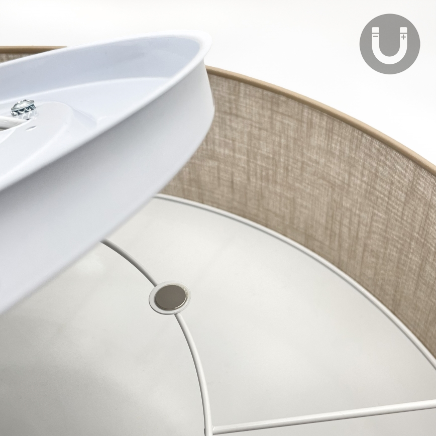 Brilagi - LED таванно осветително тяло SIRIJA 4xE27/15W/230V Ø 60 см бежово