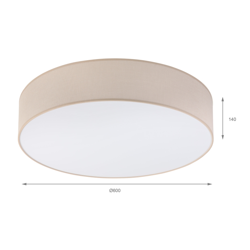 Brilagi - LED таванно осветително тяло SIRIJA 4xE27/15W/230V Ø 60 см бежово