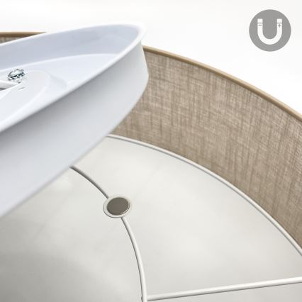 Brilagi - LED таванно осветително тяло SIRIJA 4xE27/60W/230V Ø 60 см бежово