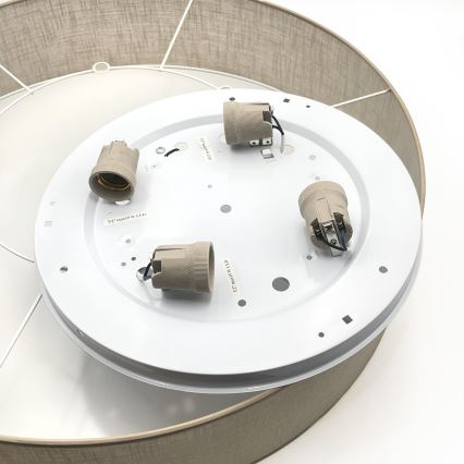 Brilagi - LED таванно осветително тяло SIRIJA 4xE27/60W/230V Ø 60 см бежово