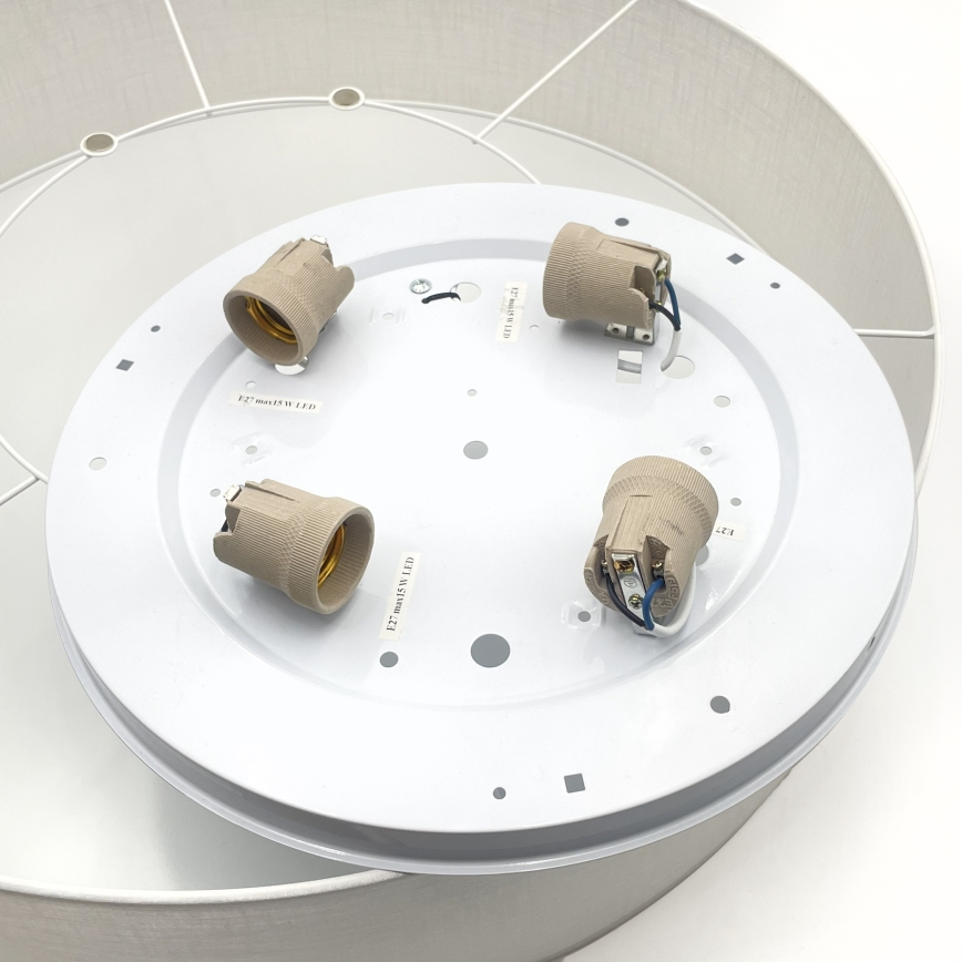 Brilagi - LED таванно осветително тяло SIRIJA 4xE27/60W/230V Ø 60 см бяло