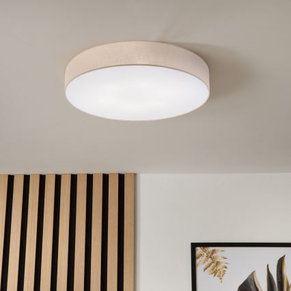 Brilagi - LED таванно осветително тяло SIRIJA 6xE27/15W/230V диаметър 80 см бежово