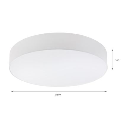 Brilagi - LED таванно осветително тяло SIRIJA 6xE27/15W/230V Ø 80 см бяло
