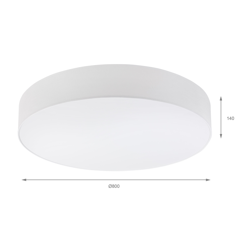 Brilagi - LED таванно осветително тяло SIRIJA 6xE27/15W/230V Ø 80 см бяло
