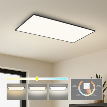 Brilagi - LED таванно осветително тяло SLIMFRAME LED/80W/230V 120x60 cm 3000/4000/6000K черно