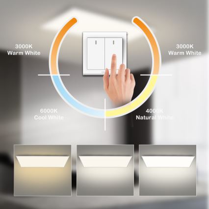 Brilagi - LED таванно осветително тяло SLIMFRAME LED/80W/230V 120x60 cm 3000/4000/6000K бяло