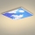 Brilagi - LED таванно осветително тяло SLIMFRAME SKY LED/58W/230V 60x60 cm сребристо/синьо