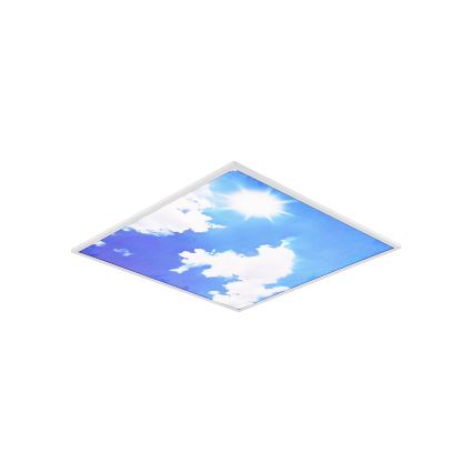 Brilagi - LED таванно осветително тяло SLIMFRAME SKY LED/58W/230V 60x60 cm сребристо/синьо