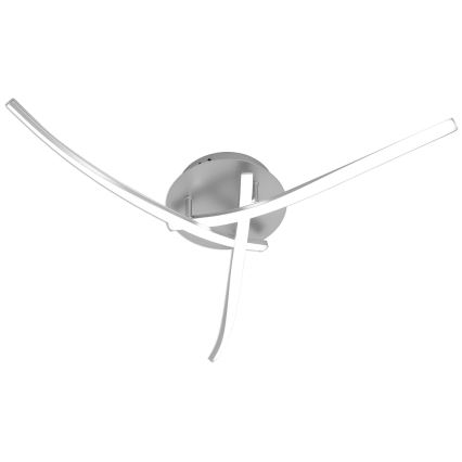 Brilagi - LED таванен плафон STRIPES LED/24W/230V, Ø 64 см, сребрист