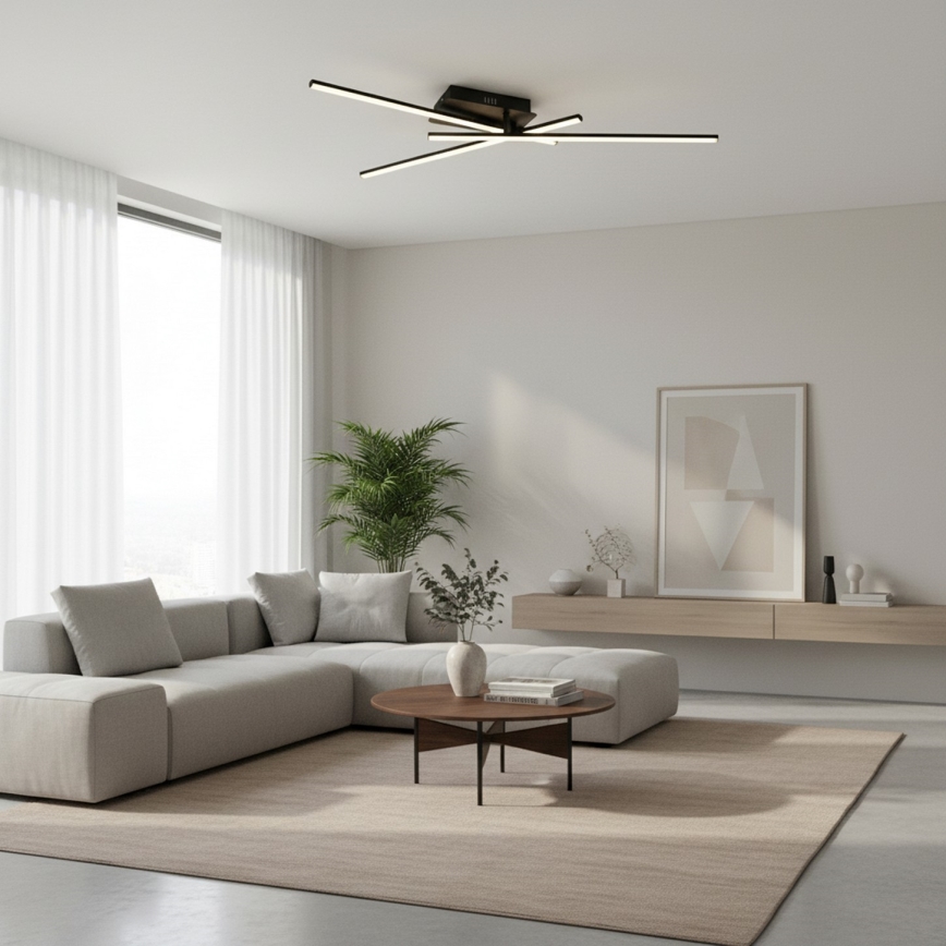 Brilagi - LED таванно осветително тяло STRIPES LED/30W/230V 51x78 cm черно