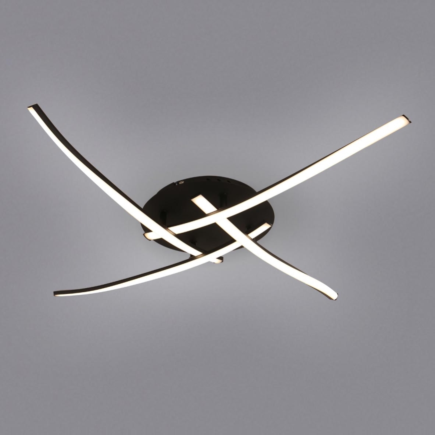 Brilagi - LED таванно осветително тяло STRIPES LED/32W/230V 60x60 см черно