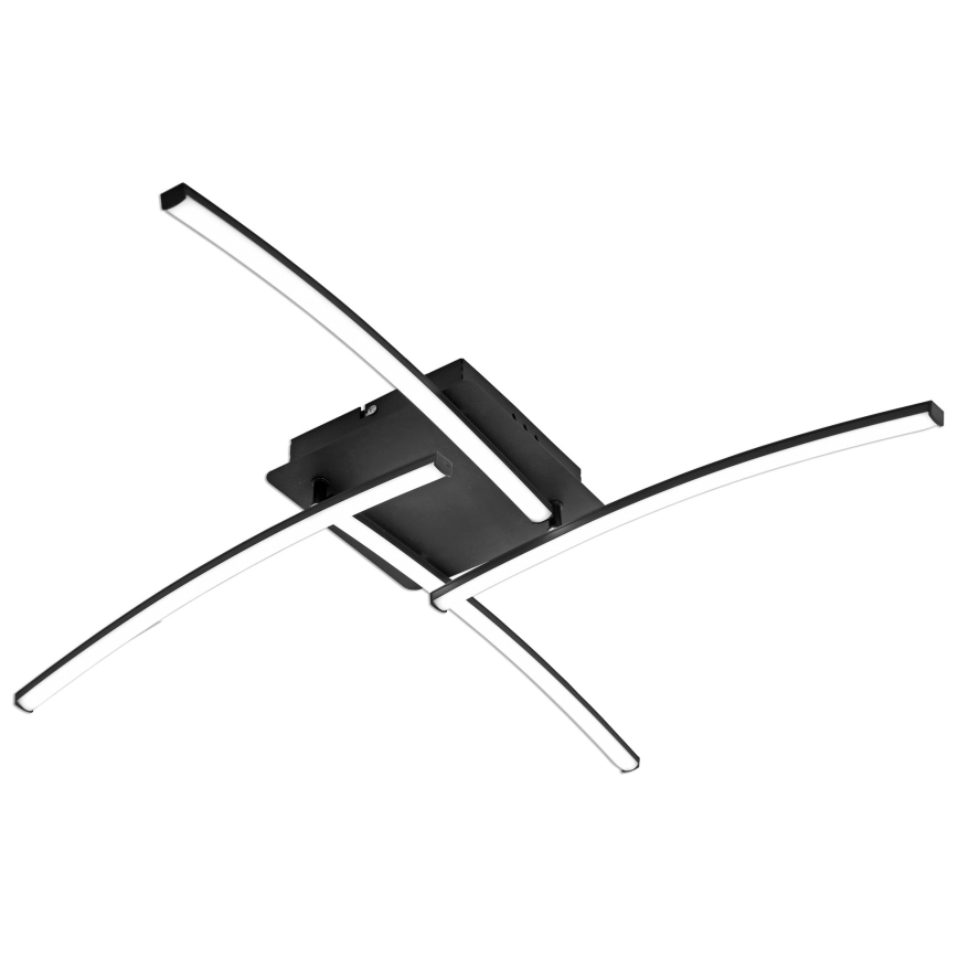 Brilagi - LED таванен плафон STRIPES LED/32W/230V 69x69 см черен