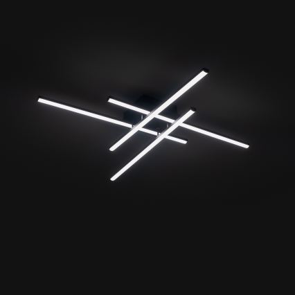 Brilagi - LED таванен плафон STRIPES LED/37W/230V 68x68 cm черен