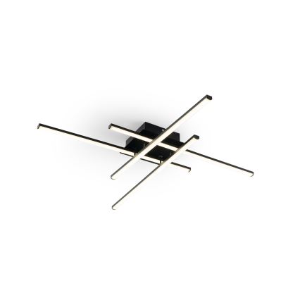 Brilagi - LED таванен плафон STRIPES LED/37W/230V 68x68 cm черен